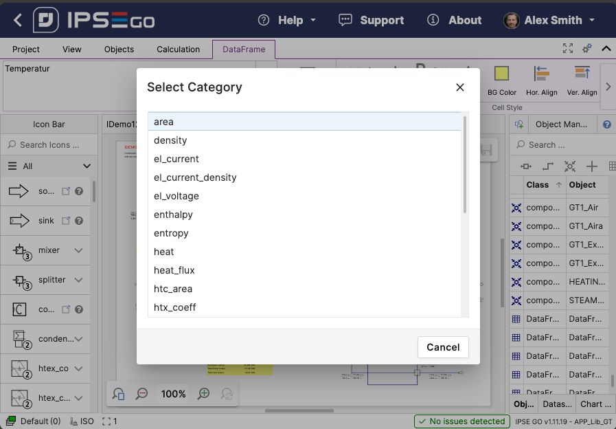 Insert units of measurement categories via dialog. Insert units of measurement categories via dialog.